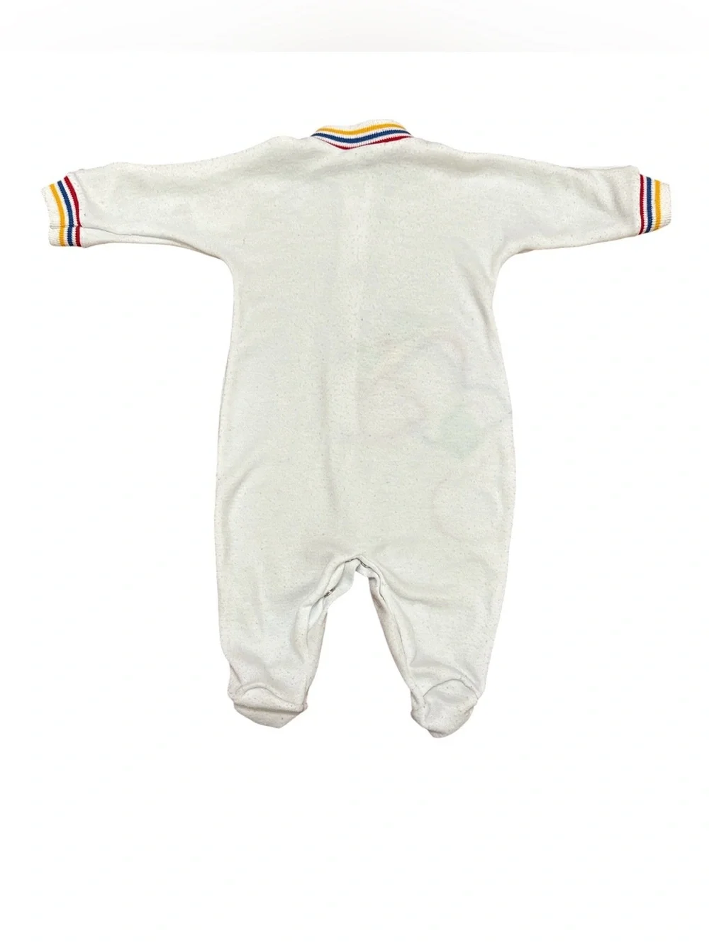 Vintage Little Me Airplane Embroidered Footed Pajamas Baby Boy Size Medium